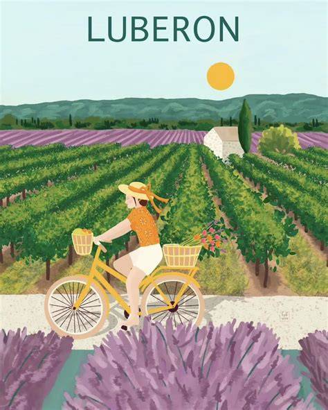 carte illustration provence et douceur