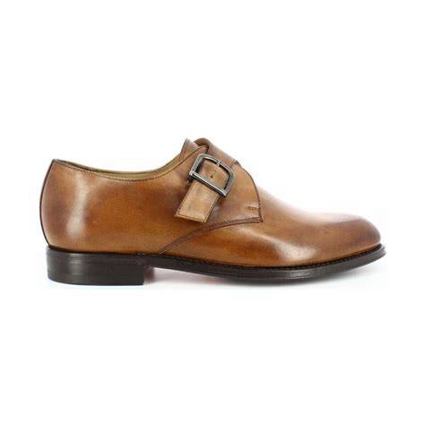 chaussures santoni derbies boucle (mode luxe pleine patine)
