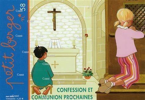 illustration cheminement enfant confession et communion