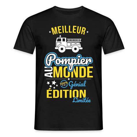 t-shirt pompier humoristique