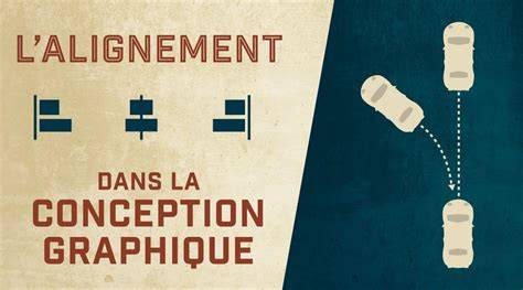 graphique planche-étiquettes et alignement