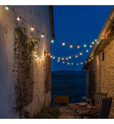 guirlandes lumineuses extérieur carte idées