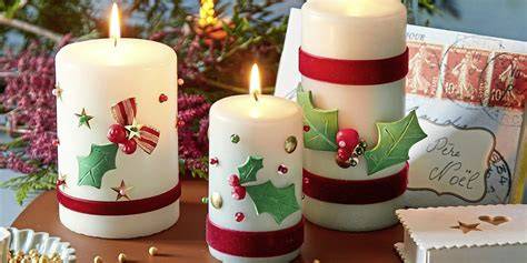 image conceptuelle bougies de Noël Estéban
