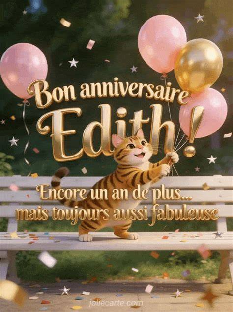 carte virtuelle anniversaire Edith