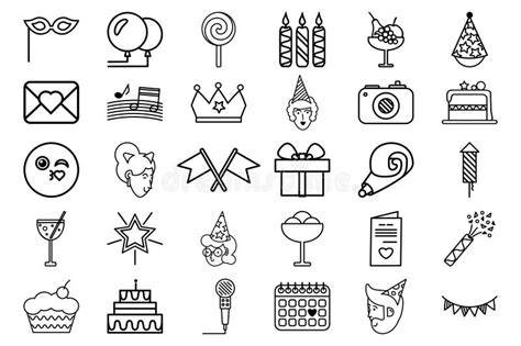 émojis festifs et symboles de fête