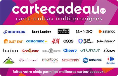 carte cadeau multi-enseignes et réseau partenaires