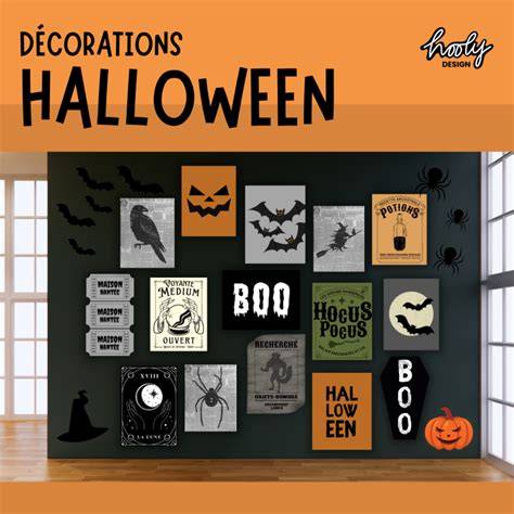 affiches et décorations halloween pau