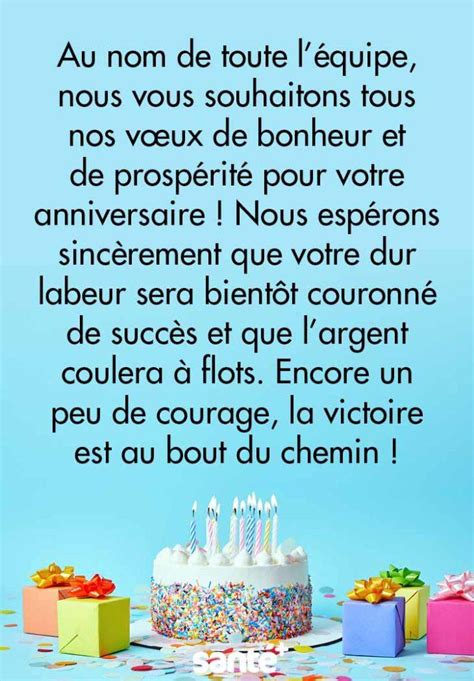 infographie des voeux et messages d’anniversaire (français)