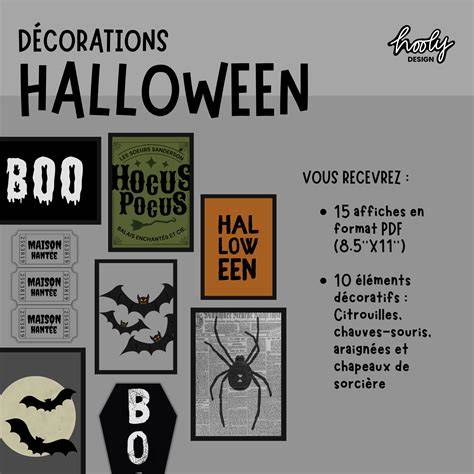activité Halloween affiches et décorations (GS)