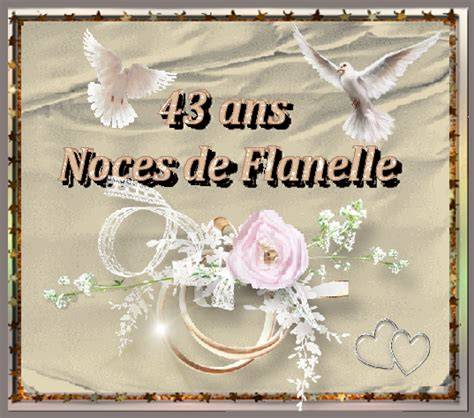 Carte visuelle symbolique noces de flanelle