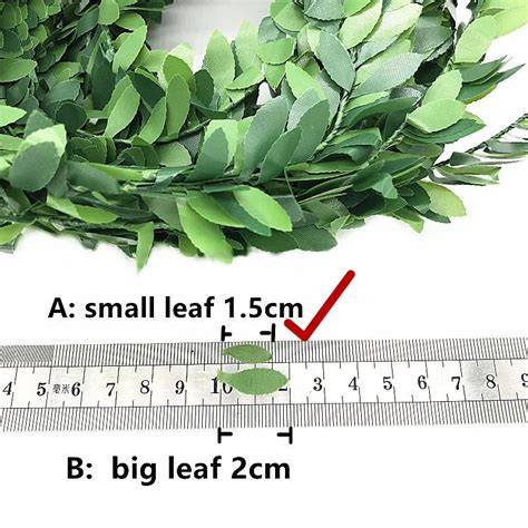 feuilles frottées pour guirlande