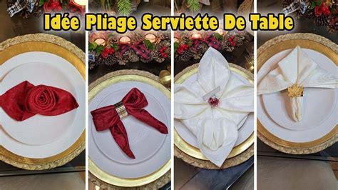 images d'infographie sur pliages de serviettes