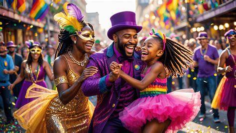 carte du monde des traditions Mardi Gras