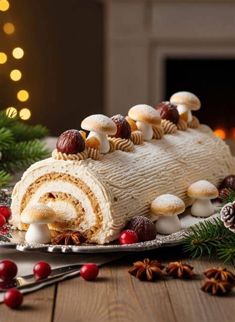 visualisation bûche crème marrons