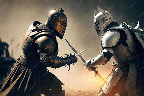 Illustration d’un duel respectueux