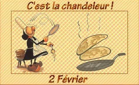 illustrations de chandeleur: crêpes et chandelles