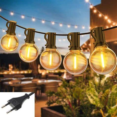 guirlande guinguette extérieure connectable 8m 20 LED