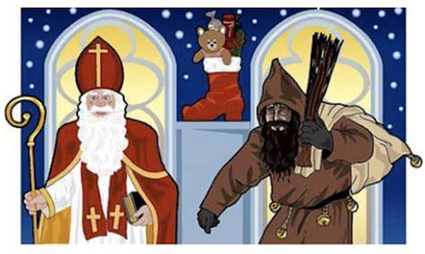 illustration costumes Saint-Nicolas et Père Fouettard