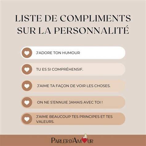 Infographie sur les types de compliments et leurs effets