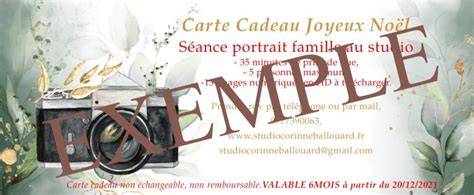 carte cadeau photographe baptême Paris