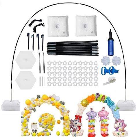 illustration arche de ballons et pompe
