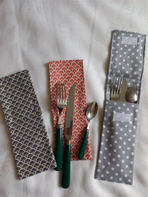pochette porte couverts illustration