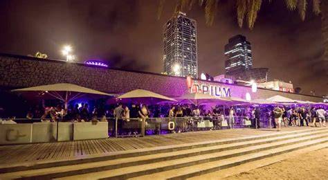 Opium Barcelona club terrace night