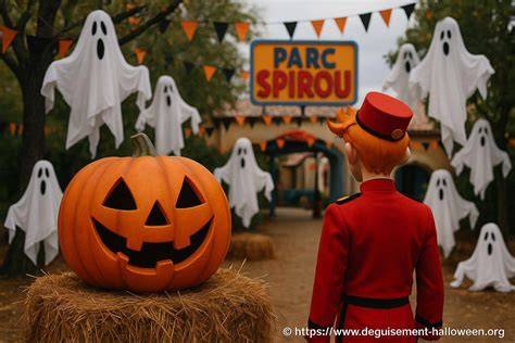 parc des Moulins Halloween décorations et abeilles