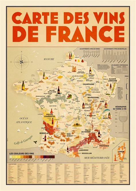 Carte des vins et cuvées Intercaves (illustration des catégories)