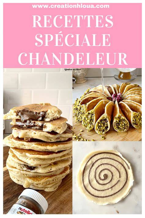 Schéma d’accords mets-boissons pour Chandeleur