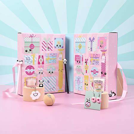Calendrier Kawaii Bougies et Goodies Rose