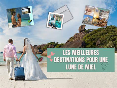 carte descriptive des destinations lune de miel