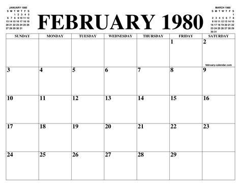 image themed around February 1980 calendar and Mardi Gras