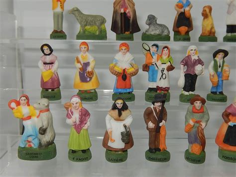 Série de fèves santons numérotées