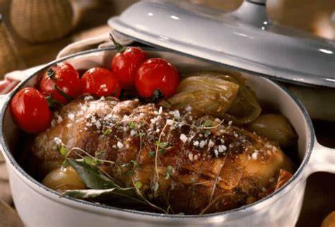 image de roti veau cocotte en fonte