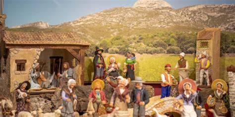 illustration santons provençaux et métiers