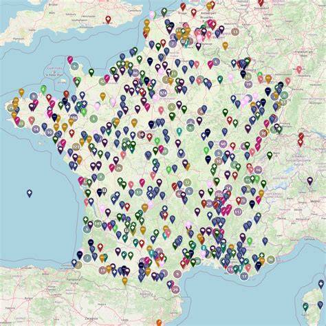Carte des associations et lieux culturels autour de Bourgoin-Jallieu