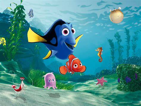 illustration marine thème Finding Dory et Nemo