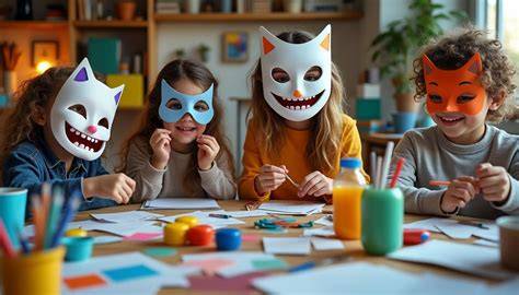 Atelier enfants création masques