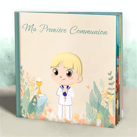 Album souvenir personnalisé pour communion