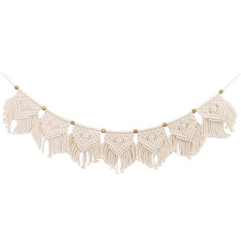 Guirlande fanion bohème en macramé