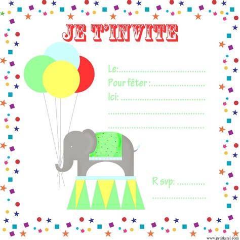 carte invitation anniversaire enfant RSVP