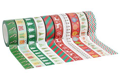 Paquets cadeaux décorés de masking tape Noël