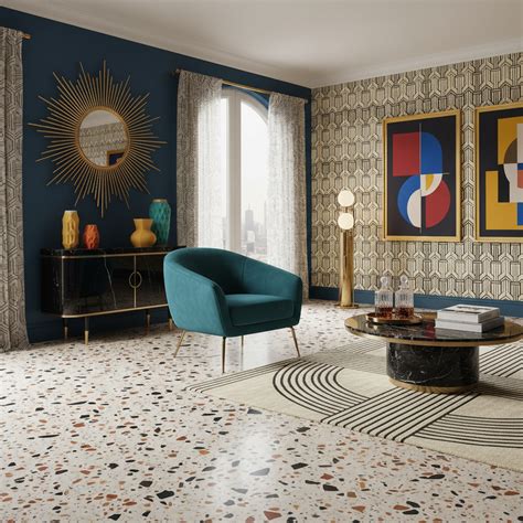 Salon Art déco aux lignes géométriques