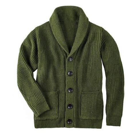 Cardigan vert sapin homme en maille