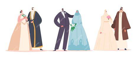 Couples arabes cérémonie mariage