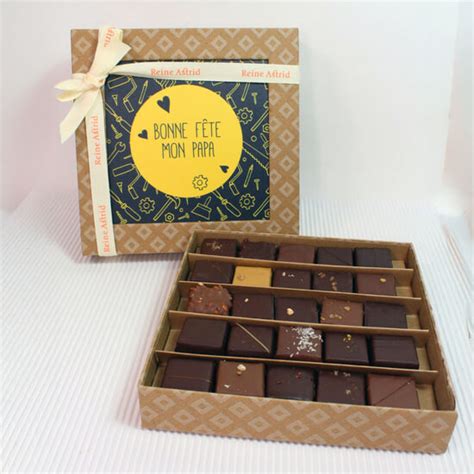 coffret de chocolats message Bonne Fête
