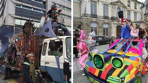 Atelier de fabrication des chars Mardi Gras