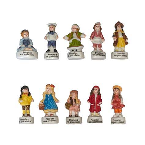 illustration des séries de fèves en porcelaine