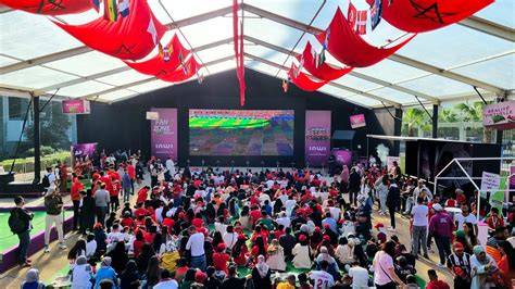 Fan zone de football féminin à Sion